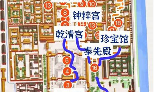 故宫一日游路线图_故宫一日游路线图六年级